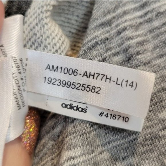 Adidas | Big Girls Transition Jersey Romper Jumper Heathered Gray - Picture 7 of 9